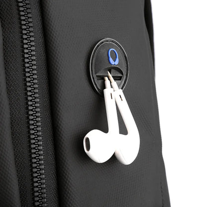 Men’s Frosted Leather Backpack – Waterproof Laptop Bag