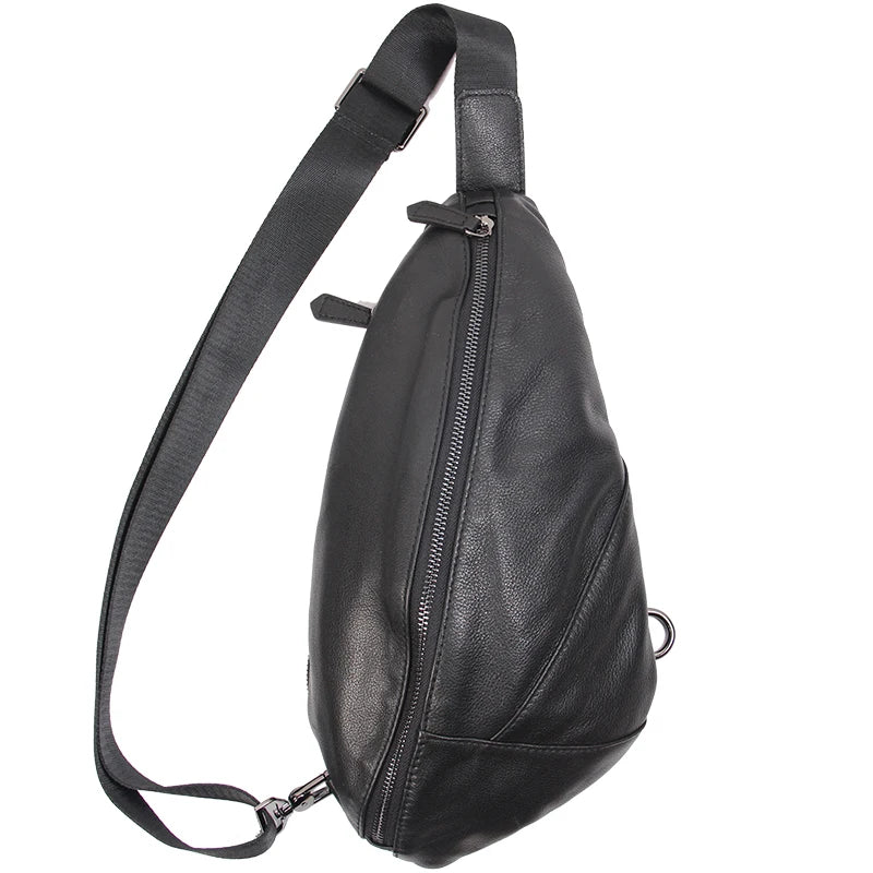 Men’s Leather Chest Bag – Sling Crossbody Pack