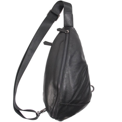 Men’s Leather Chest Bag – Sling Crossbody Pack