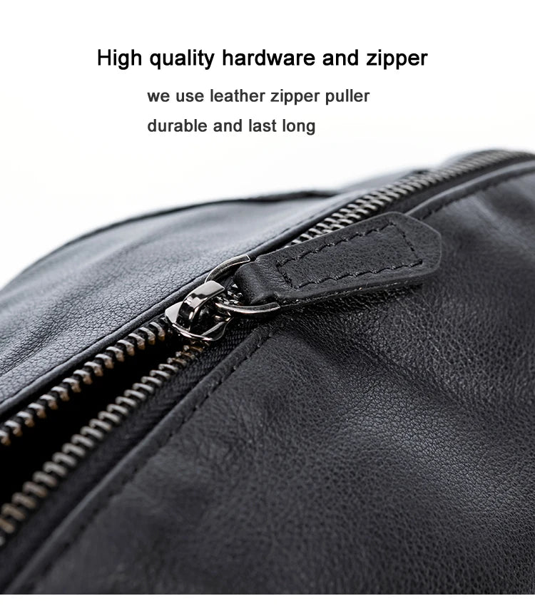 Men’s Leather Chest Bag – Sling Crossbody Pack