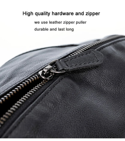 Men’s Leather Chest Bag – Sling Crossbody Pack