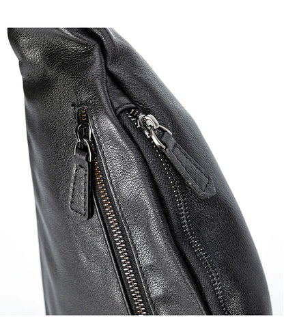 Men’s Leather Chest Bag – Sling Crossbody Pack
