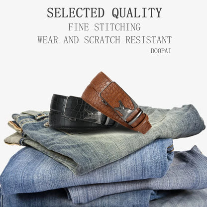 Men’s PU Automatic Buckle Belt – Business Style